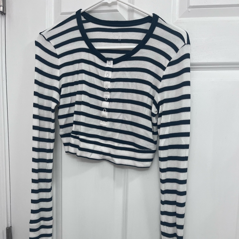 aerie green long sleeve cropped